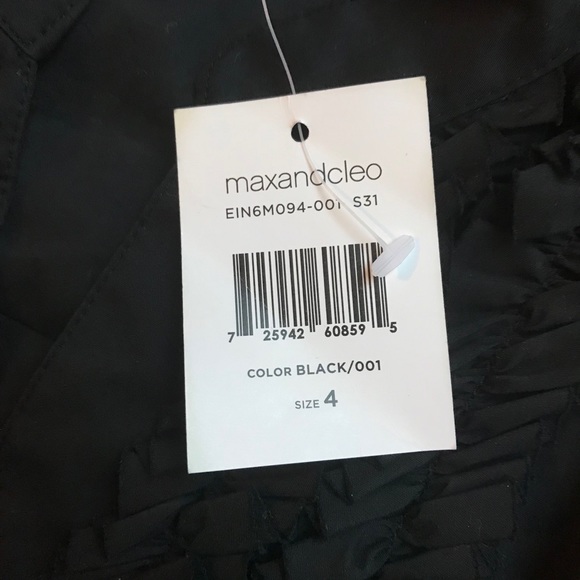 MaxandCleo Black White Ruffle Work Dress, NWT, 4 - Picture 5 of 16